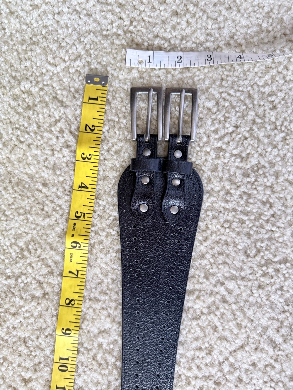 Anthropologie Black Wide Double Buckle Corset Elastic Waist Belt M/L - Picture 8 of 10